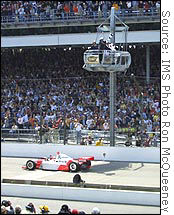 Last year's Indy 500 winner from Marlboro Team Penske couldn't display the sponsor's logo due to a split in the sport.