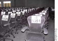 Enron's army of Aeron chairs are up for sale