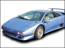 1997 Lamborghini Diablo seized when illegally imported. Sold for $84,000.