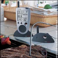 Brookstone's grill alert remote talking thermometer.