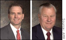 New leadership team at AMR - CEO Gerard Arpey, left, and Executive Chairman Edward Brennan.