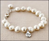 Mother's Day pearl charm bracelet, from Redenvelope.com.