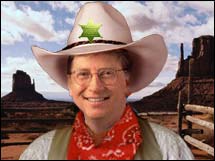 Virus writers beware, there's a new sheriff in town...Microsoft Chairman Bill Gates.