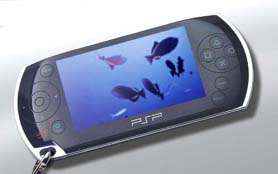An early mock-up of Sony's PSP.