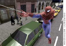 Peter Parker gets in the swing of things in Activision's Spider-Man 2 game.