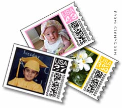 PhotoStamps converts personal digital photos into legal postage.