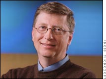 Microsoft Chairman Bill Gates saw only a modest rise in pay but a big jump in dividend payments during the company's last fiscal year.