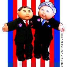 Bush, Kerry exclusive Cabbage Patch dolls will debut on eBay Wednesday afternoon.