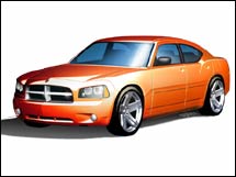 Official drawing of the 2006 Dodge Charger
