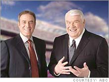 John Madden, right, is leaving ABC and his 