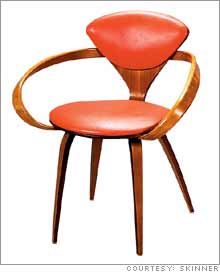 Norman Cherner Chair, 1958. Estimated retail $1,000. Sold at auction for $650.