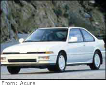 The Acura Integra is the top target of car thieves, according to a report.