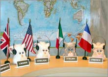 Hasbro unveiled the new Furby to an international delegation of young kids Tuesday at the United Nations Plaza.
