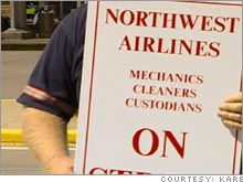 A mechanics strike is causing mounting delays for Northwest Airlines flghts, according to surveys of the No 4 airlines' on-time performance.