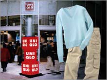 Japanese casual apparel chain Uniqlo, seller of 