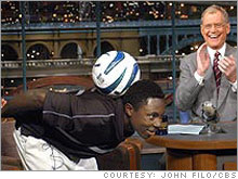 Adu was appearing on Letterman at age 14, before his first minute of pro soccer.