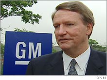 GM Chairman and CEO Rick Wagoner, who finds himself under pressure due to battle between Delphi and the United Auto Workers.