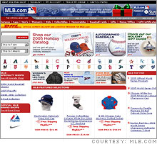 MLB.com's online retail offering has kept the site busy in the baseball's off season.