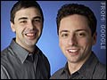 You'd be smiling too if you were Larry Page or Sergei Brin, co-founders of Google.