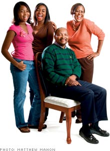 Eric and Juanita Budd, with daughters Alexis and Alera, can retire comfortably in 15 years is they save aggressively and put more money in stocks. 