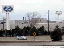 Ford's Wixom, Mich., assembly plant, one of the plants waiting to hear Monday if it will be closed.