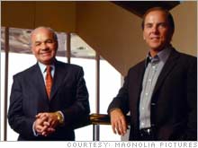 On the defensive: Enron founder Ken Lay and former CEO Jeffrey Skilling.