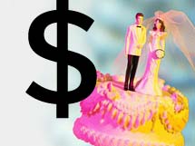 Up to 36 percent of couples end up spending more than they had planned on their big day.