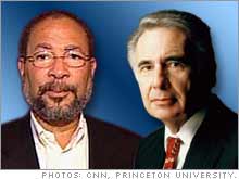 Time Warner CEO Richard Parsons, left, agreed to have company debt rise to $35 billion in order to make the share buyback demanded by investor Carl Icahn, right, according to a published report.