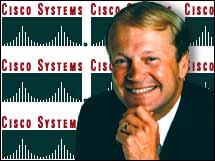 Cisco Systems CEO John Chambers gave an upbeat outlook for the company in February. 
