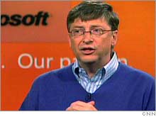 Microsoft Chairman Bill Gates announcing Thursday that he is stepping down from his day-to-day role with the company by July 2008.