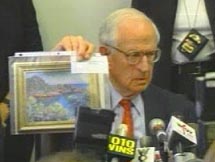 On June 4, Manhattan DA Robert Morgenthau displayed a copy of a painting Kozlowski allegedly bought without paying sales tax.