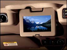 DVD player screen in a Ford Expedition