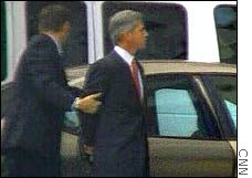 Fastow on his way to court in Houston