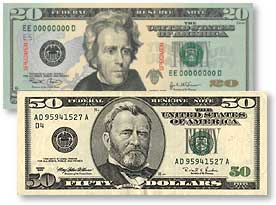 Expect the new $50 to follow the artistic pattern of the new $20