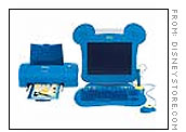 The Disney Dream Desk set includes an optical pen and tablet, DVD player, CD player and color printer. (Price: $950)