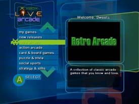 Xbox Live Arcade will launch Nov. 3
