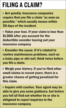 Should you file an insurance claim? - Feb. 4, 2005