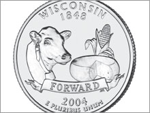 The Wisconsin quarter