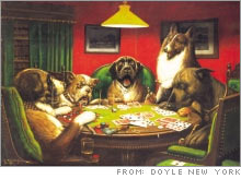 dogs playing poker price