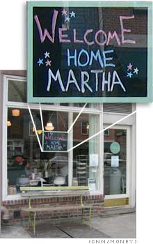 Martha Madness? A greeting from a New York City bakery near Martha Stewart Living's offices.