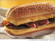 The Enormous Omelet Sandwich, all 730 calories of it, debuted Monday at Burger King.
