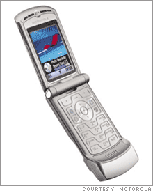 Motorola's sleek Razr phone looks cool...and a good image is costly. The phone sells for $499.
