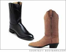 Boot Barn's Justin Men's Black Melo-Veal 