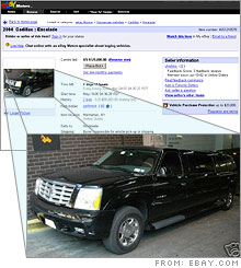 Stern's $125,000 Cadillac Escalade limo