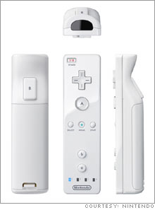 Different views of the Nintendo Revolution controller.