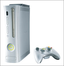 The Xbox 360 went on sale at midnight Tuesday.