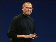 Apple CEO Jobs preaches to the faithful at Macworld.