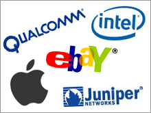 Tech earnings on parade: Investors cheered results from Intel and Apple but were disappointed by 1Q reports from eBay, Juniper and Qualcomm.