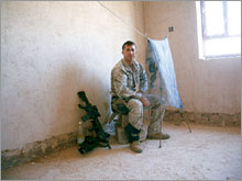 Vesterman's six-man recon team launched raids from this abandoned house in Iraq.