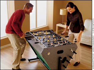 The Four Square Table Tennis Game - Hammacher Schlemmer